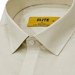 Men's Beige Formal Shirt