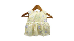 Infant Girls Yellow Floral Summer Frock