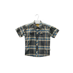 Boy's Check & Yellow Shirt With Sando