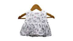 Infant Girls White & Purple Unicorn Frock