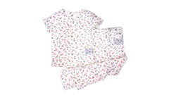 Girls White & Pink Floral Night Wear