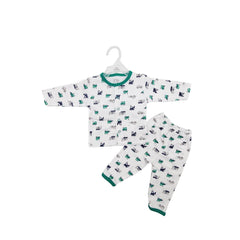 Newborn White & Green 2-Piece Set
