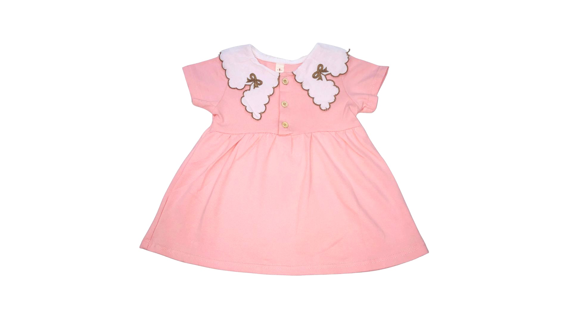 Girls Pink Frill Frock