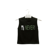 Boy's Green & Black Shirt With Sando