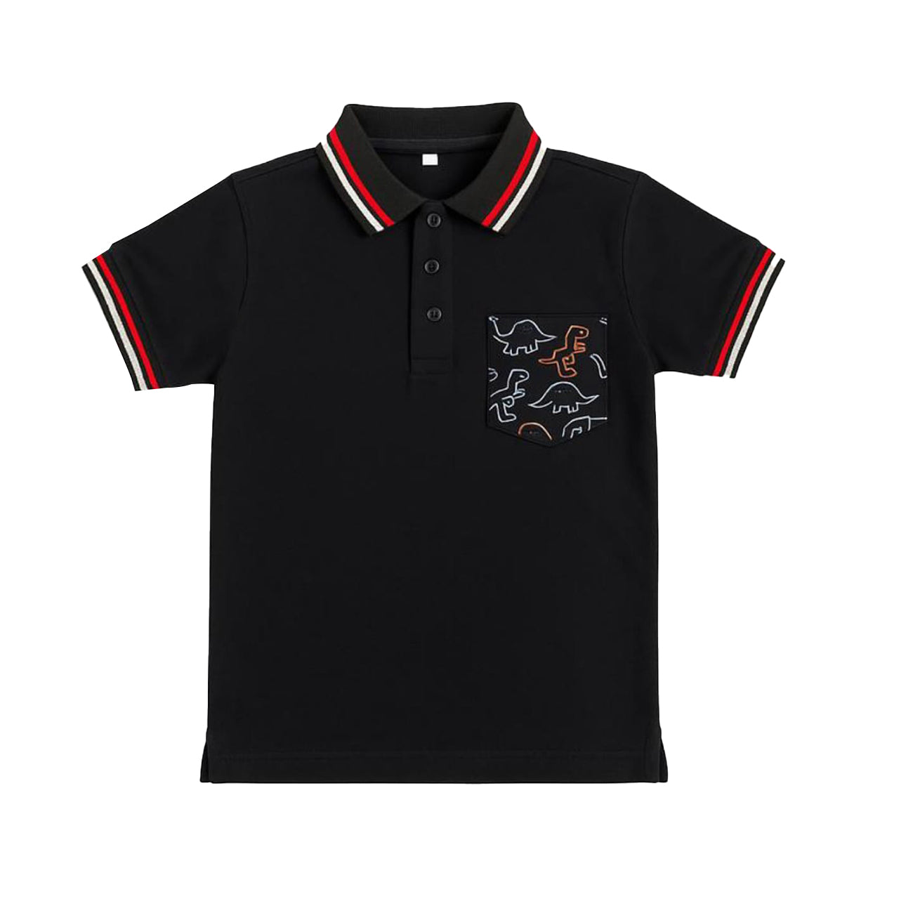 Boys Black Polo