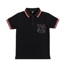 Boys Black Polo