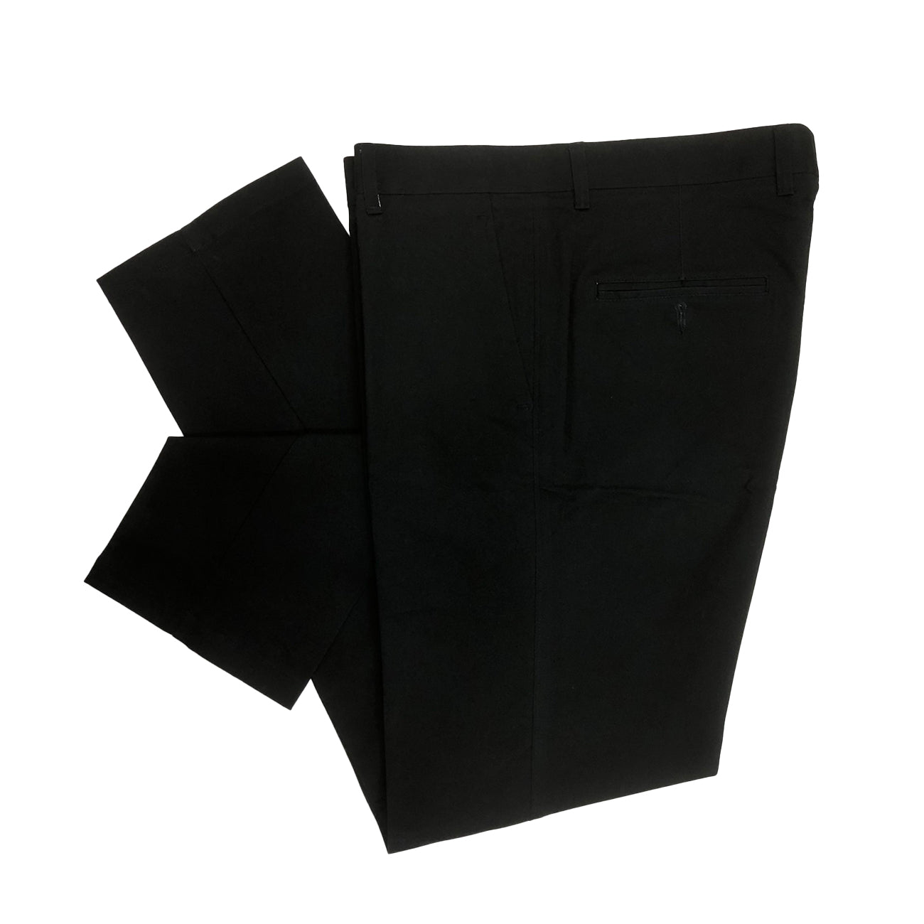 Men's Black Cotton Dress Pants