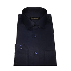 Men's Navy Blue Formal Shirt