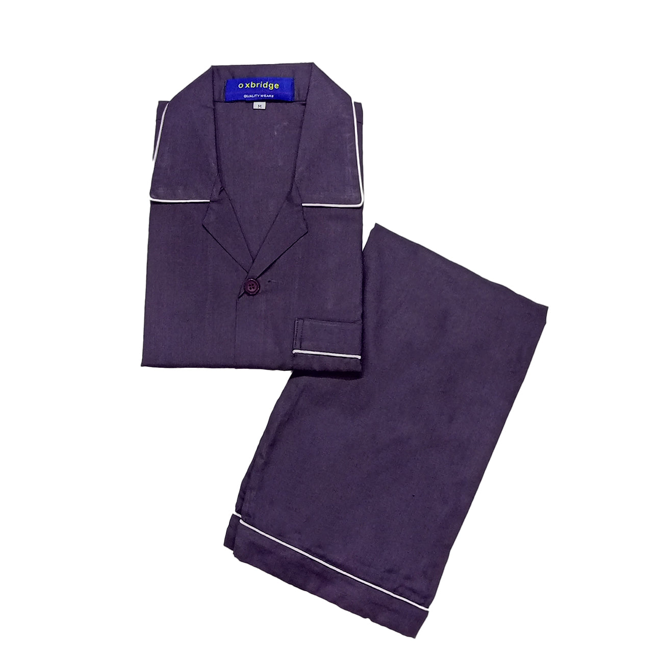 Men's Purple Cotton Nightwear
