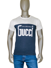 Blue & Grey Round Neck T-Shirt