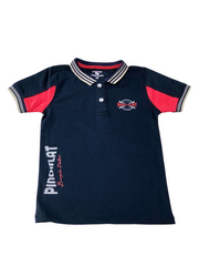 Boys Navy & Red Polo