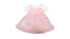 Girls Light Pink Net Frock