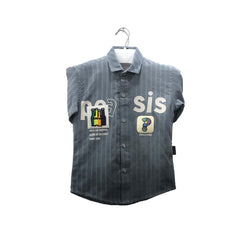 Boys Grey Shirt & White Sando