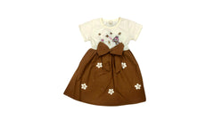 Girls Brown Tulle Frock