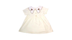 Girls Cream Frill Frock