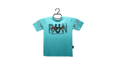  Boys Teal Printed T-Shirt