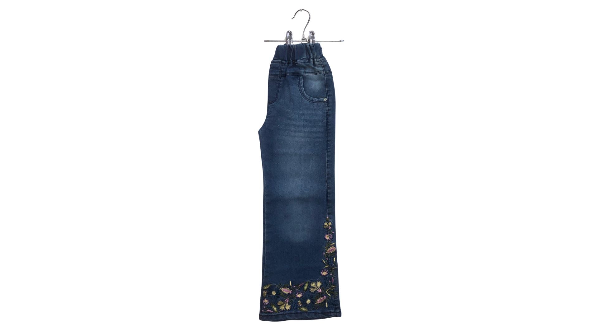 Blue Girl Flower Jeans 
