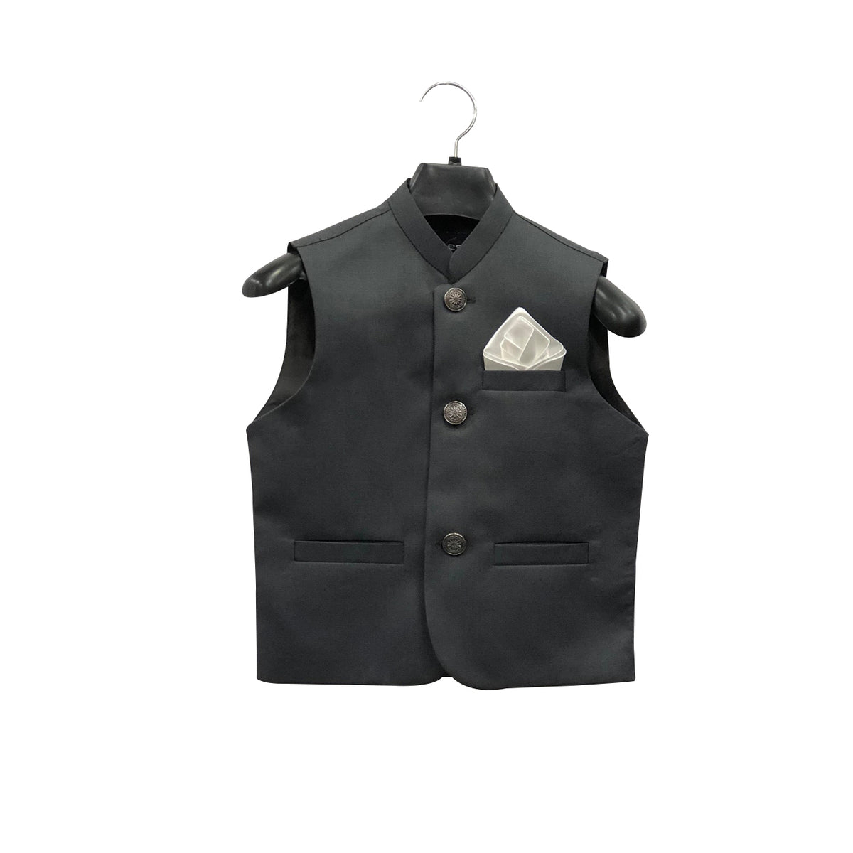 Boys Black Waist Coat 