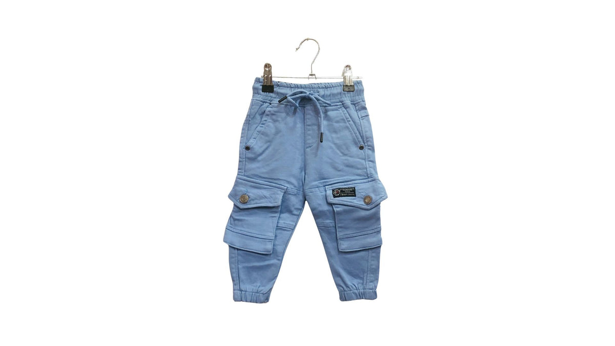 Boys Blue Cargo Style Shorts 