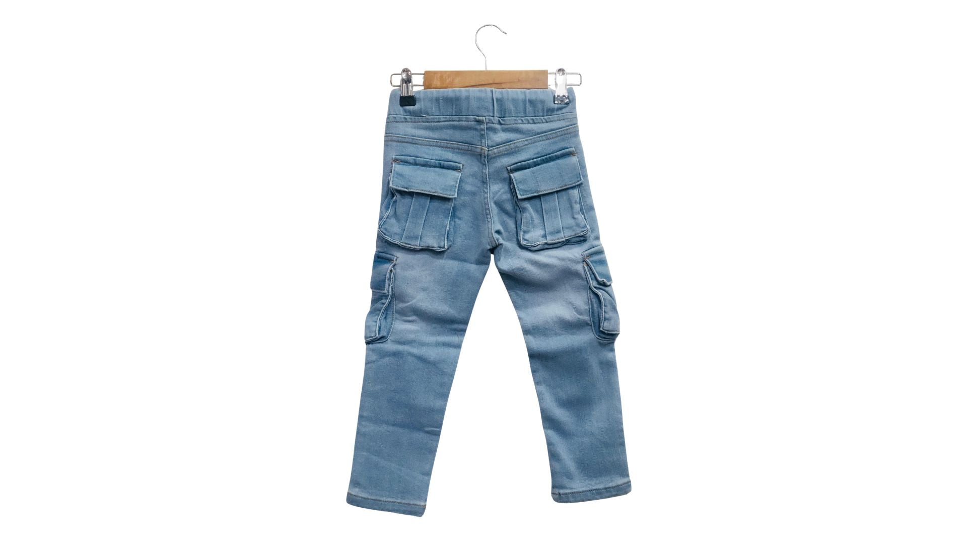 Boys Cargo Blue Jeans 