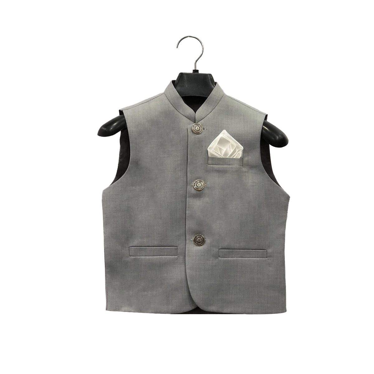 Boys Grey Waist Coat 