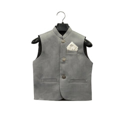 Boys Grey Waist Coat 