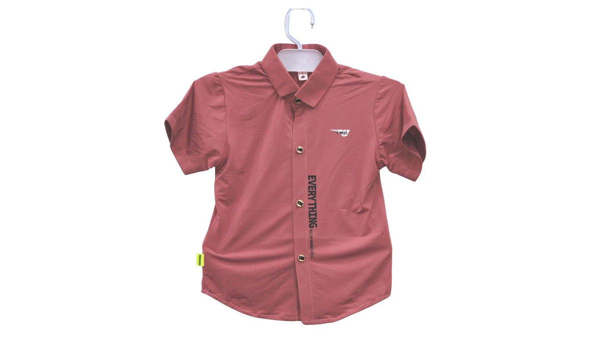 Boys Pink Dry Fit Shirt