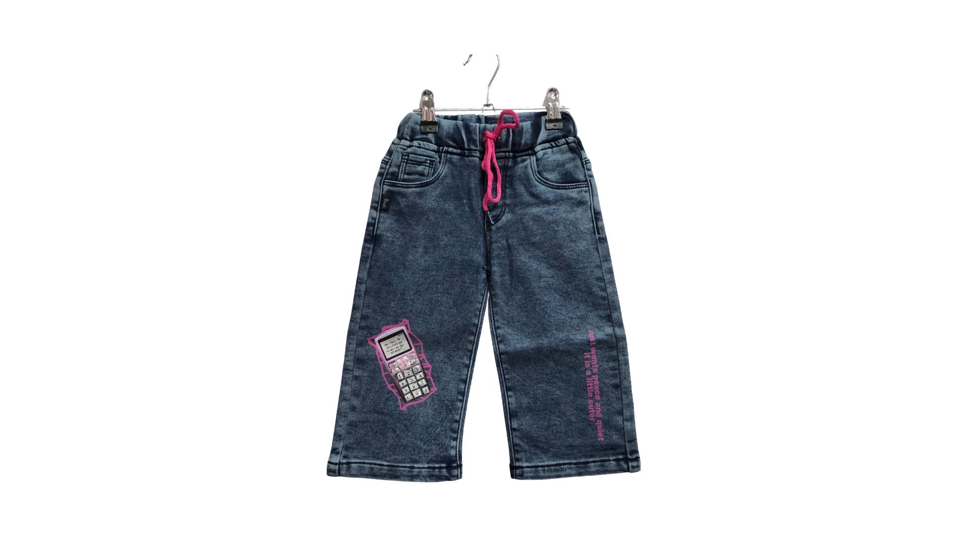 Girls Blue Capri Jeans