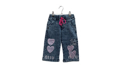 Girls Denim Capri Jeans